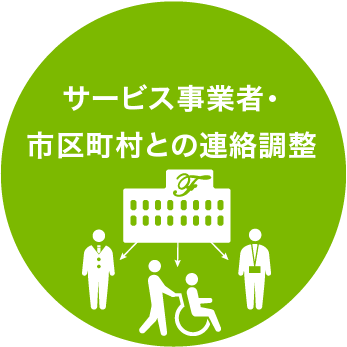 サービス事業者・市区町村との連絡調整